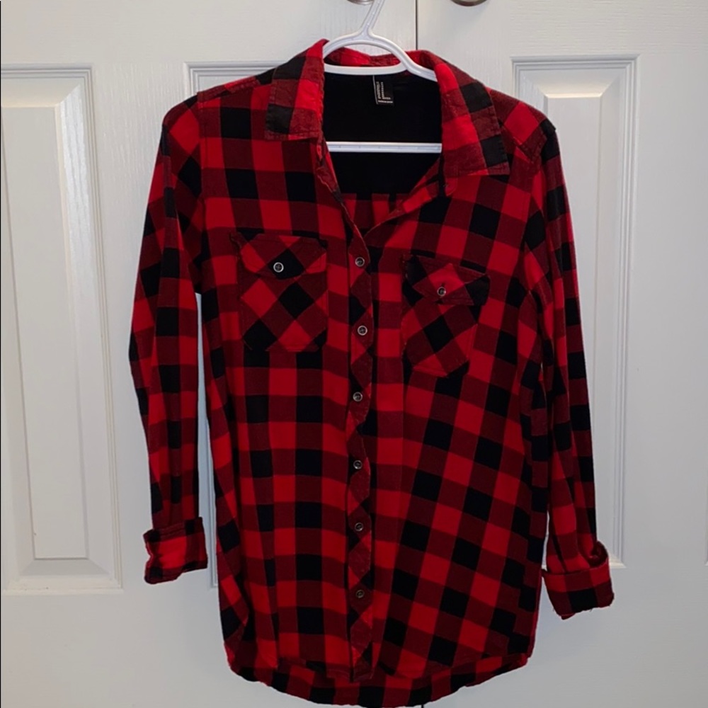 Plaid top